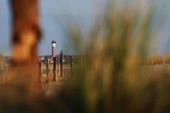 Alter Leuchtturm vom Westende aus gesehen