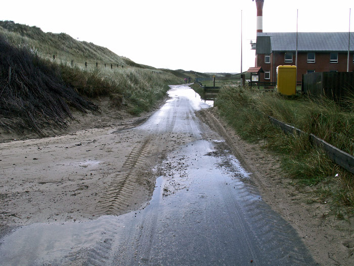 Straße zum Westen nach dem Sturm