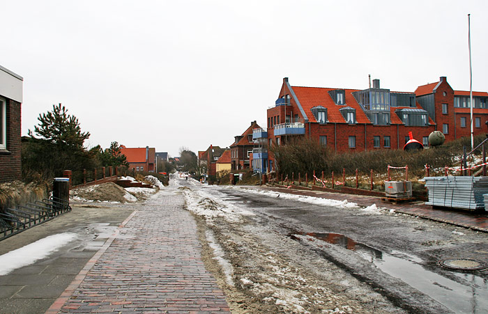 Schneematsch auf der Anton-Günther-Straße