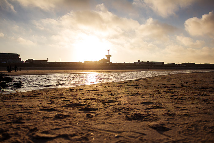 Priel am Hauptstrand