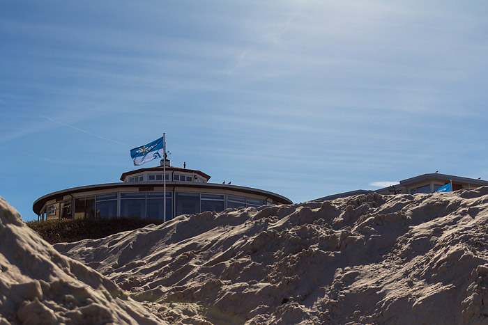 Café Pudding vom Strand aus gesehen