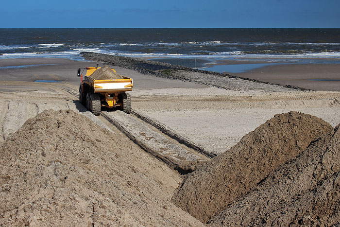 Sandlieferung per Dumper