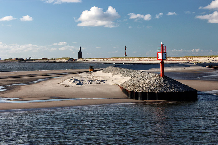 Buhne W vom Schiff aus gesehen