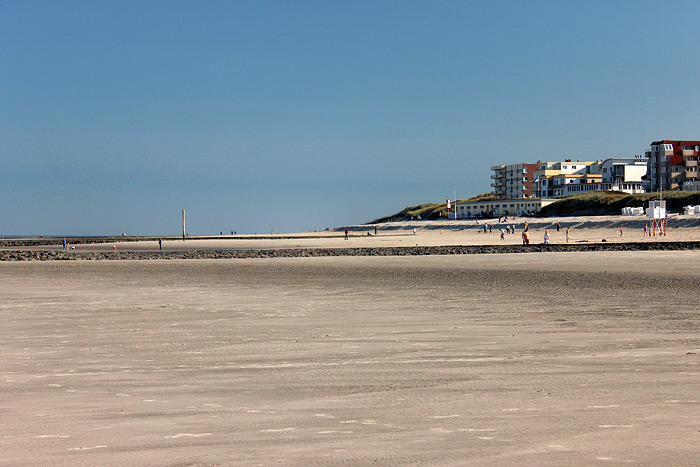 Hauptstrand bei Niedrigwasser