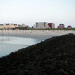 Hauptstrand von Buhne N aus gesehen