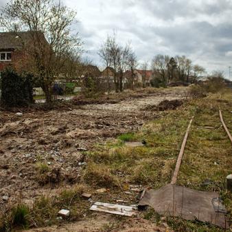 Bahngel&auml;nde an der Siedlerstra&szlig;e. Foto &copy; Erik Kohl 2021