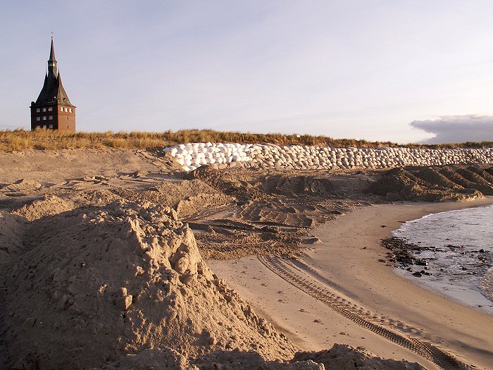 Sandsackdeckwerk am &raquo;Harle H&ouml;rn&laquo;