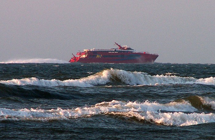 &raquo;CAT No. 1&laquo; in voller Fahrt