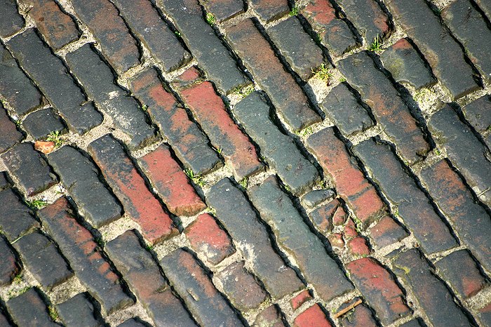 Typisches Wangerooger Klinkerpflaster