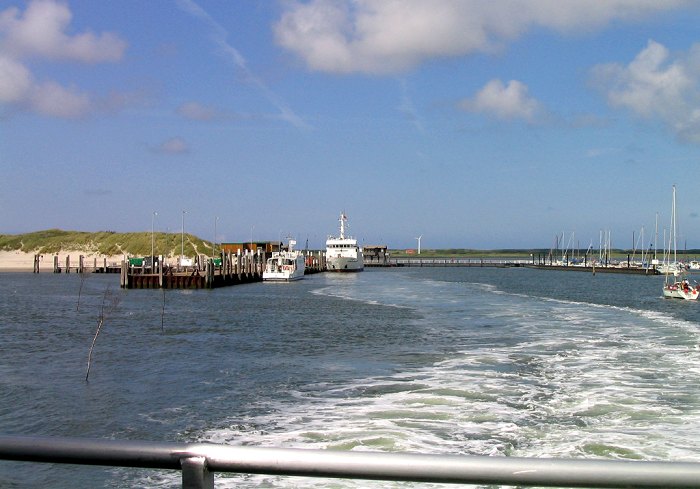 Westanleger kurz nach dem Auslaufen