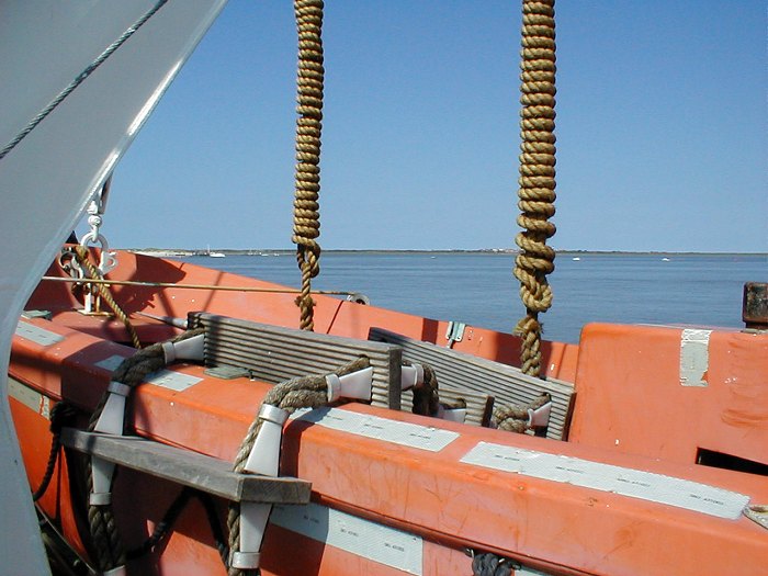 Rettungsboot der MS »Harlingerland«