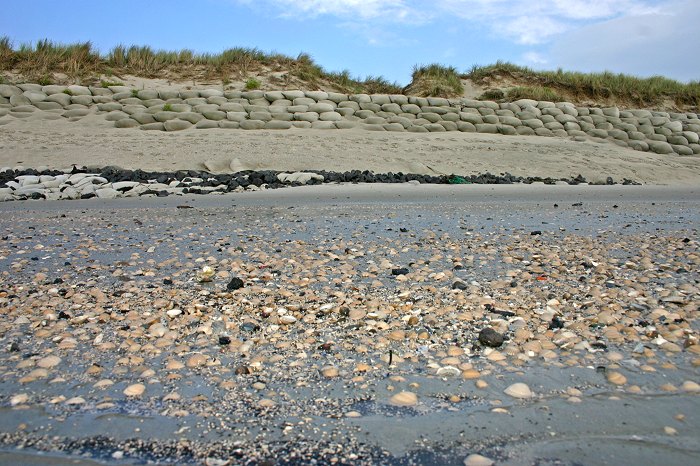 Sandsackdeckwerk am &raquo;Harle H&ouml;rn&laquo;