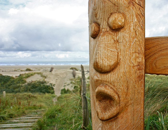 Figur an der neuen Aussichtsplattform