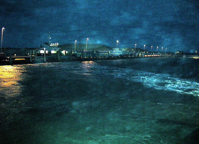 Regenschauer am Westanleger