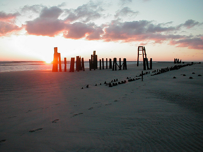 Sonnenuntergang am Ostanleger