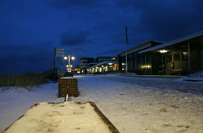 Abend an der Strandpromenade