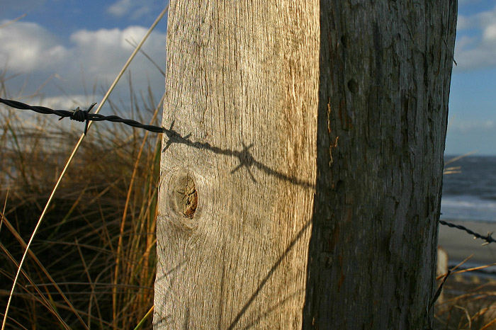 Pfahl auf der &Uuml;berwegung