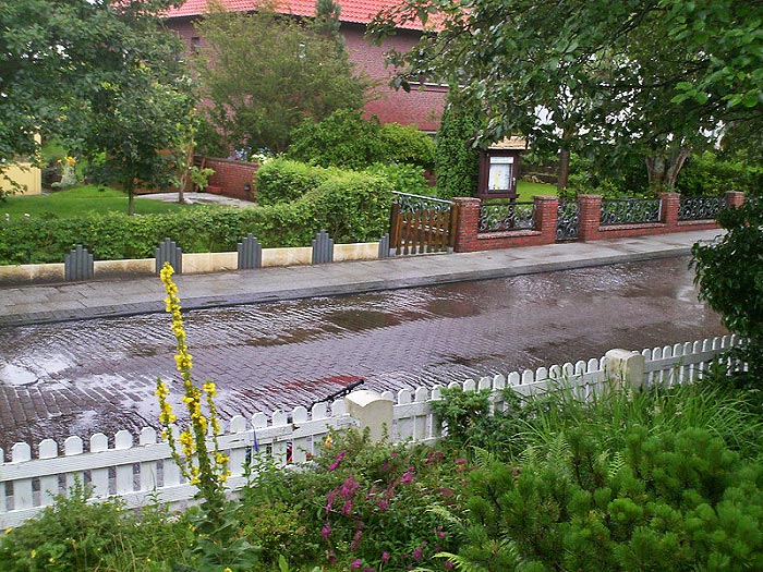 Zedeliusstra&szlig;e nach dem Sommergewitter