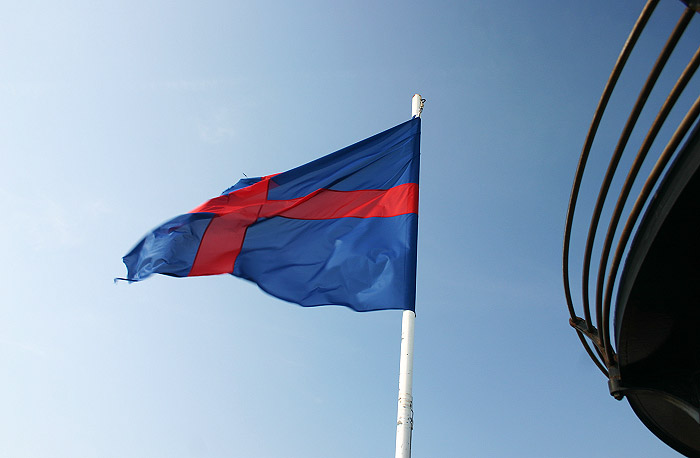 Oldenburger Flagge auf dem Leuchtturm