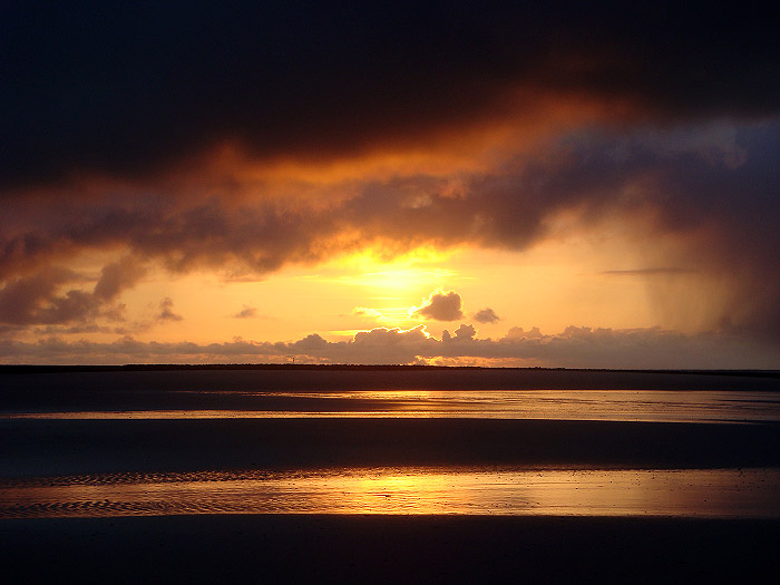 Sonnenuntergang am Strand
