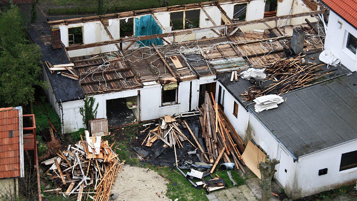 Abbrucharbeiten an der B&ouml;rse