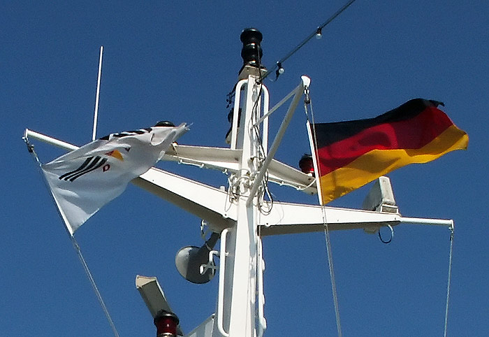 Mast der MS &raquo;Wangerooge&laquo;