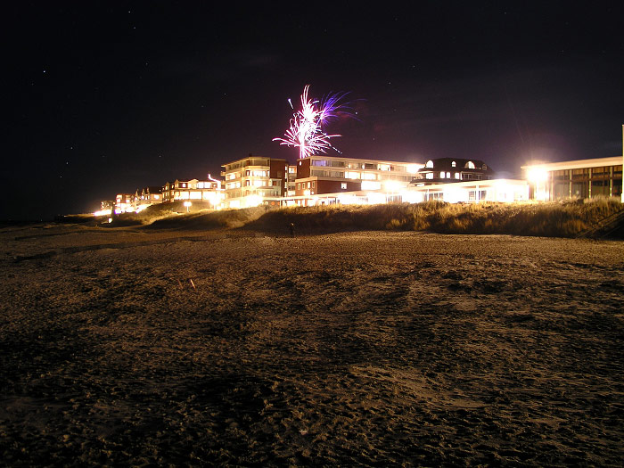 Silvester am Strand