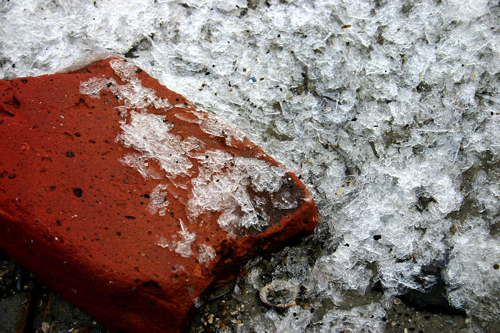 Klinkerstein und Meereis