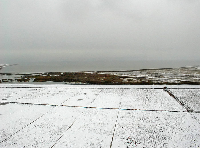 Blick aus 69 Metern &uuml;ber den Westgroden