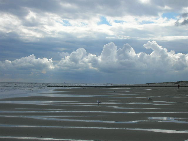 Wolken &uuml;ber dem Strand