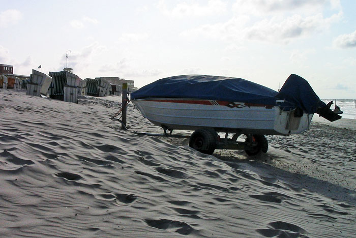 Motorboot der Rettungsschwimmer