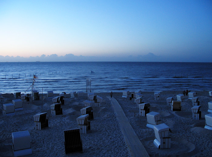 Abendstimmung am Hauptstrand
