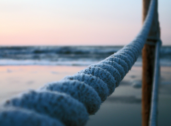 Seil der Badefeldbegrenzung