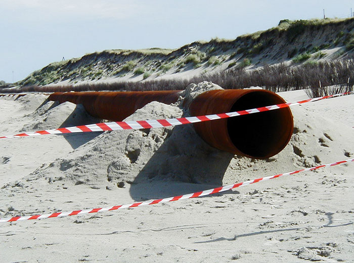 Beginn des Sp&uuml;lrohres