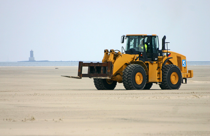 Radlader am Oststrand