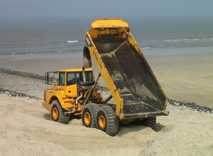 Dumper in Aktion