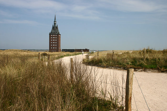 Weg vom Deckwerk zum Westturm