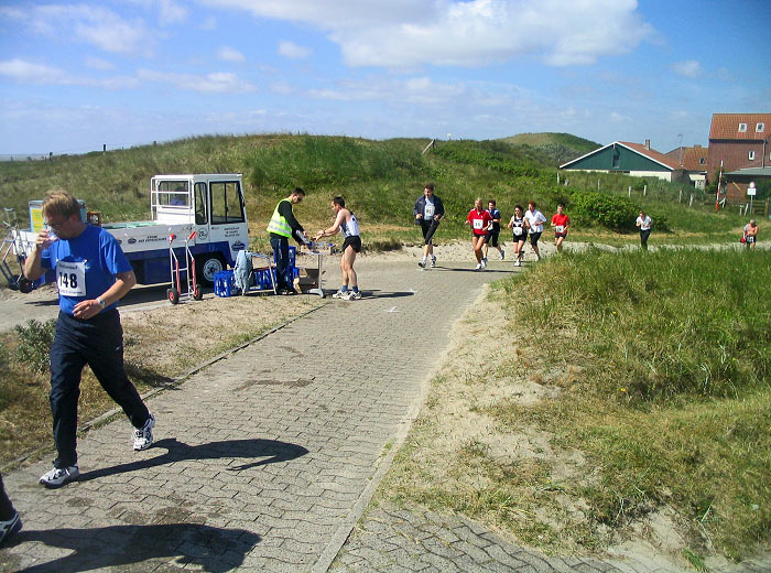Verpflegungsstand beim Westturm-Lauf