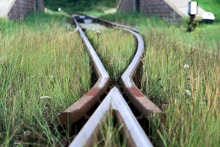 Weiche beim Deichschart