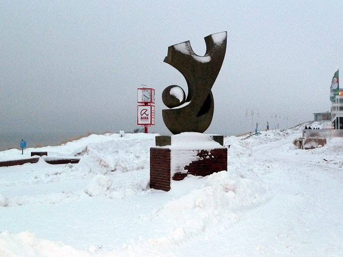 Navigator auf der Strandpromenade