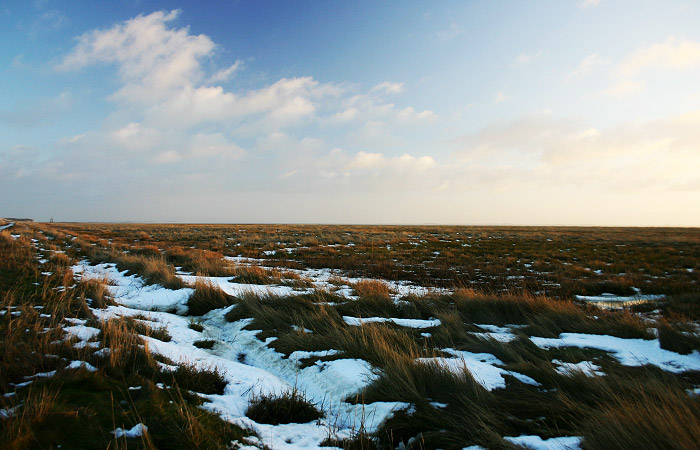 Ostau&szlig;engroden mit Schnee
