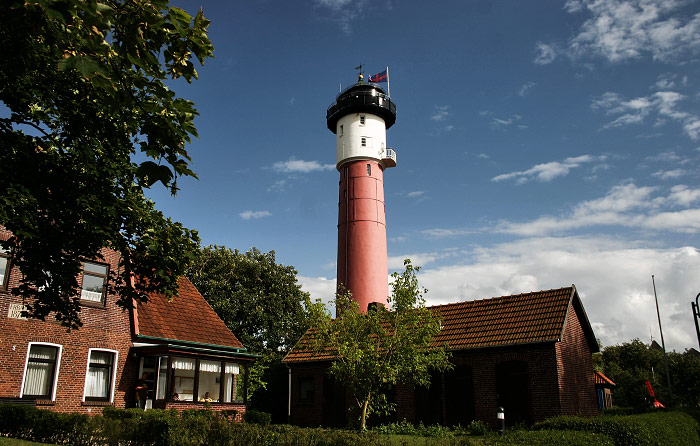 Alter Leuchtturm vom Sozialwerk aus gesehen