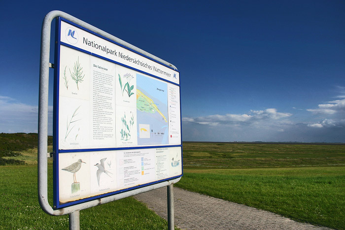 Schautafel des Nationalparks