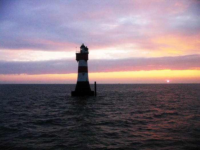 Roter Sand kurz vor Sonnenuntergang