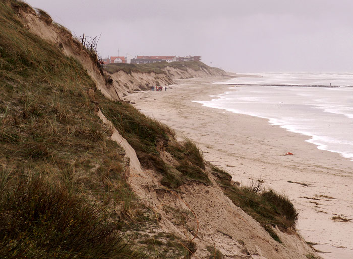 Abbruchkante an den D&uuml;nen
