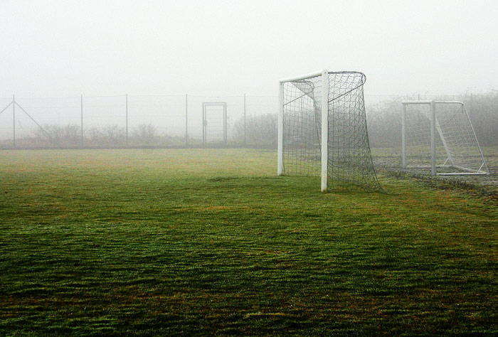 Tor auf dem Sportplatz