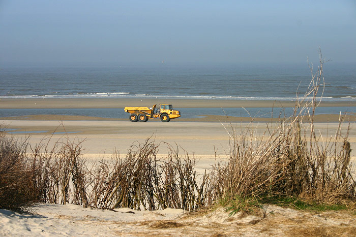 Dumper am Strand
