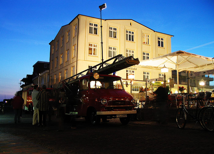 Leiterwagen in der Peterstraße