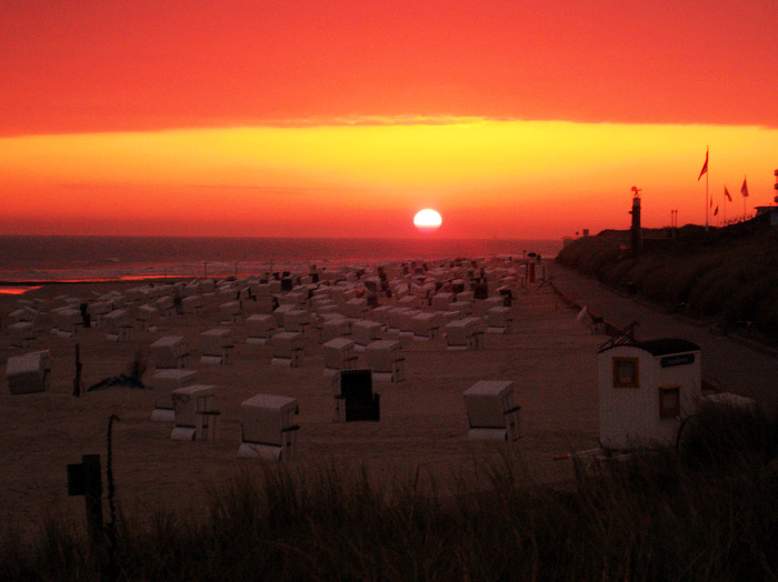 Sonnenaufgang von der Promenade aus gesehen