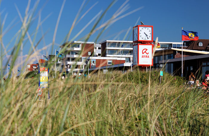 An der westlichen Strandpromenade
